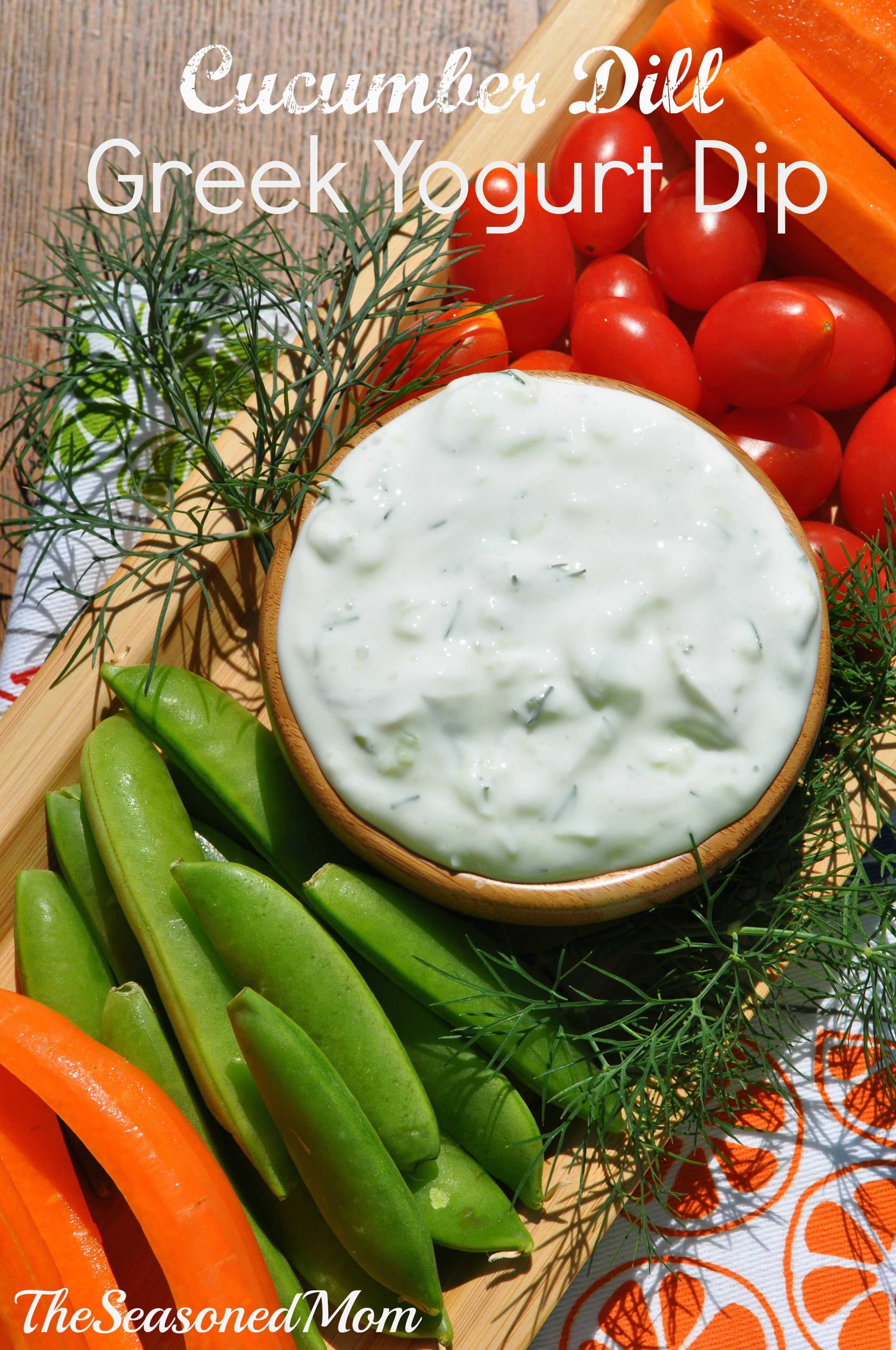 Cucumber Dill Greek Yogurt Dip - The Seasoned Mom