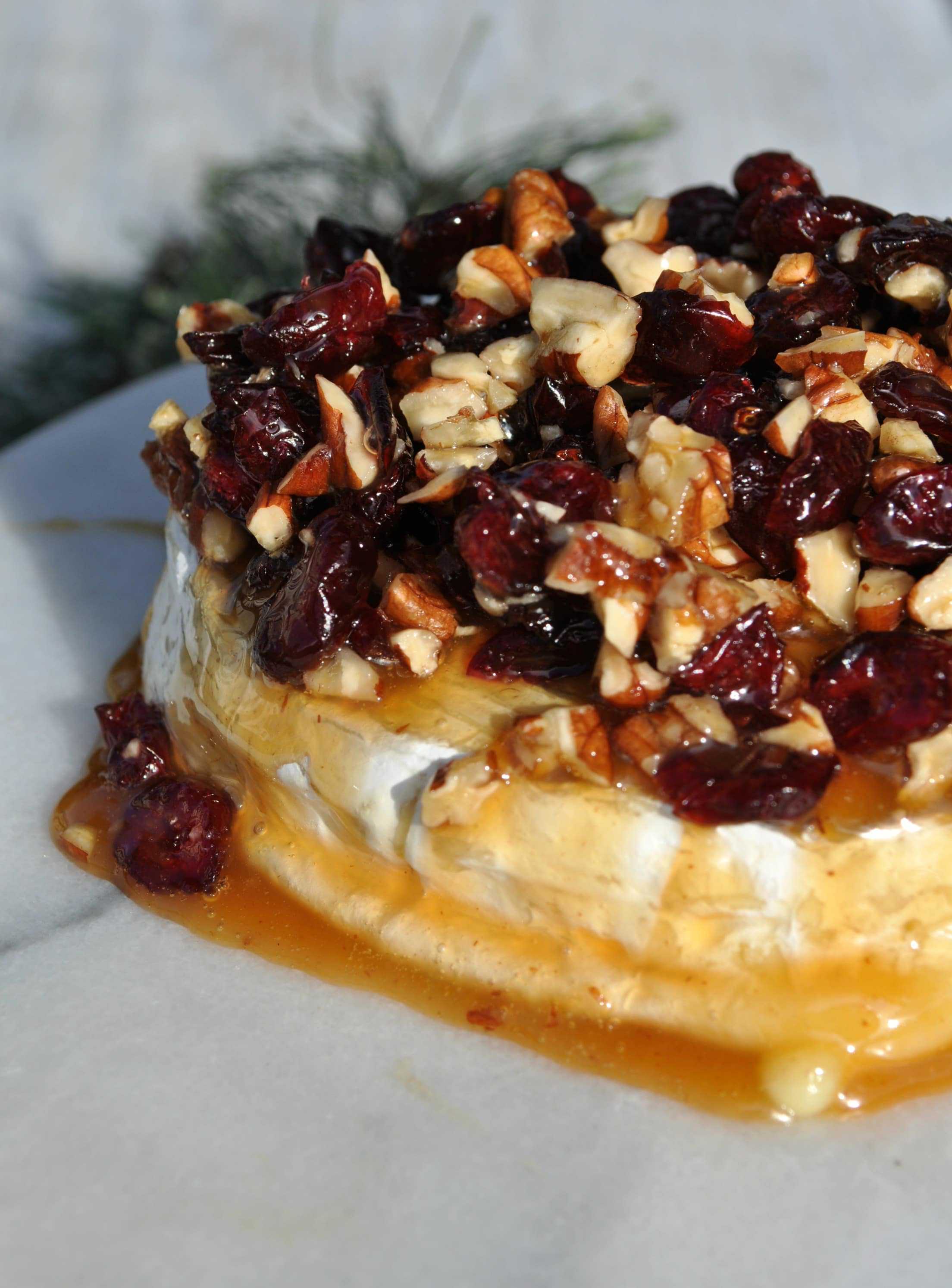 Caramel Nut and Cranberry Brie Appetizer The Seasoned Mom