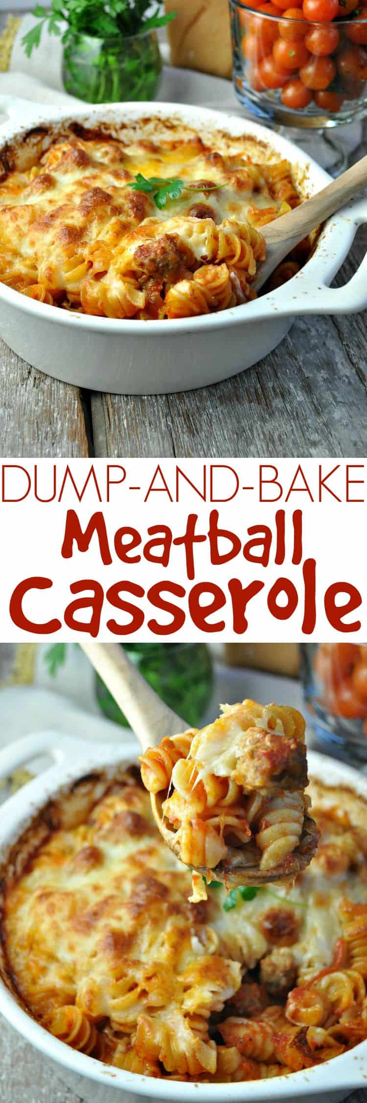 Dump and Bake Meatball Casserole The Seasoned Mom