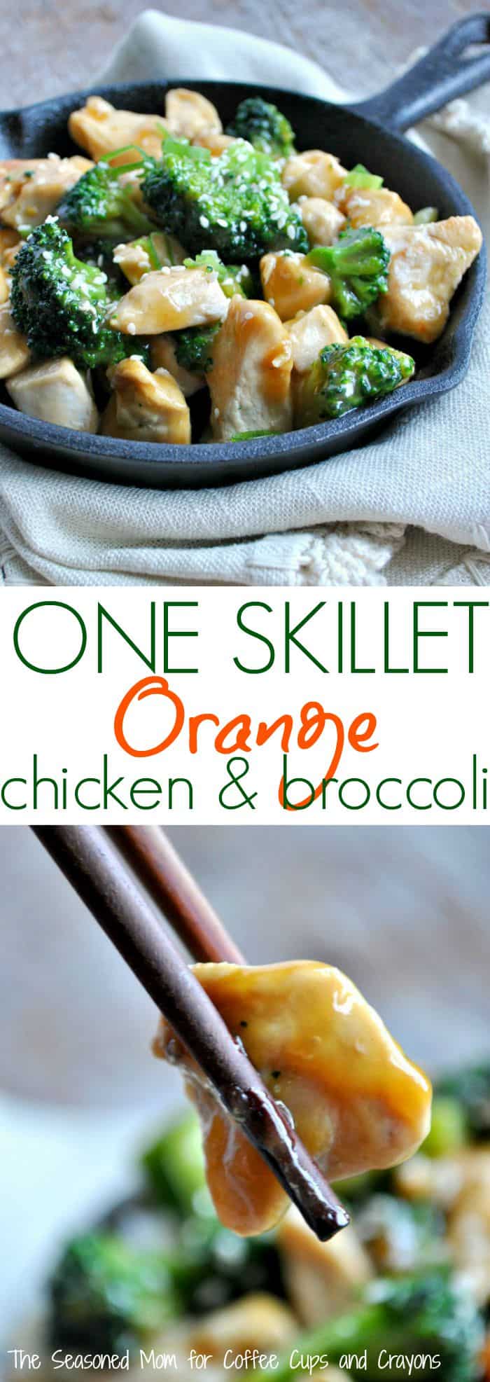 One Skillet Orange Chicken and Broccoli