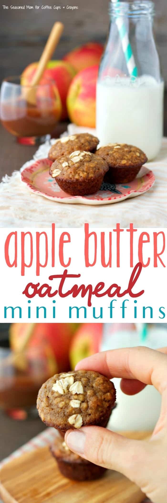 Apple Butter Oatmeal Mini Muffins