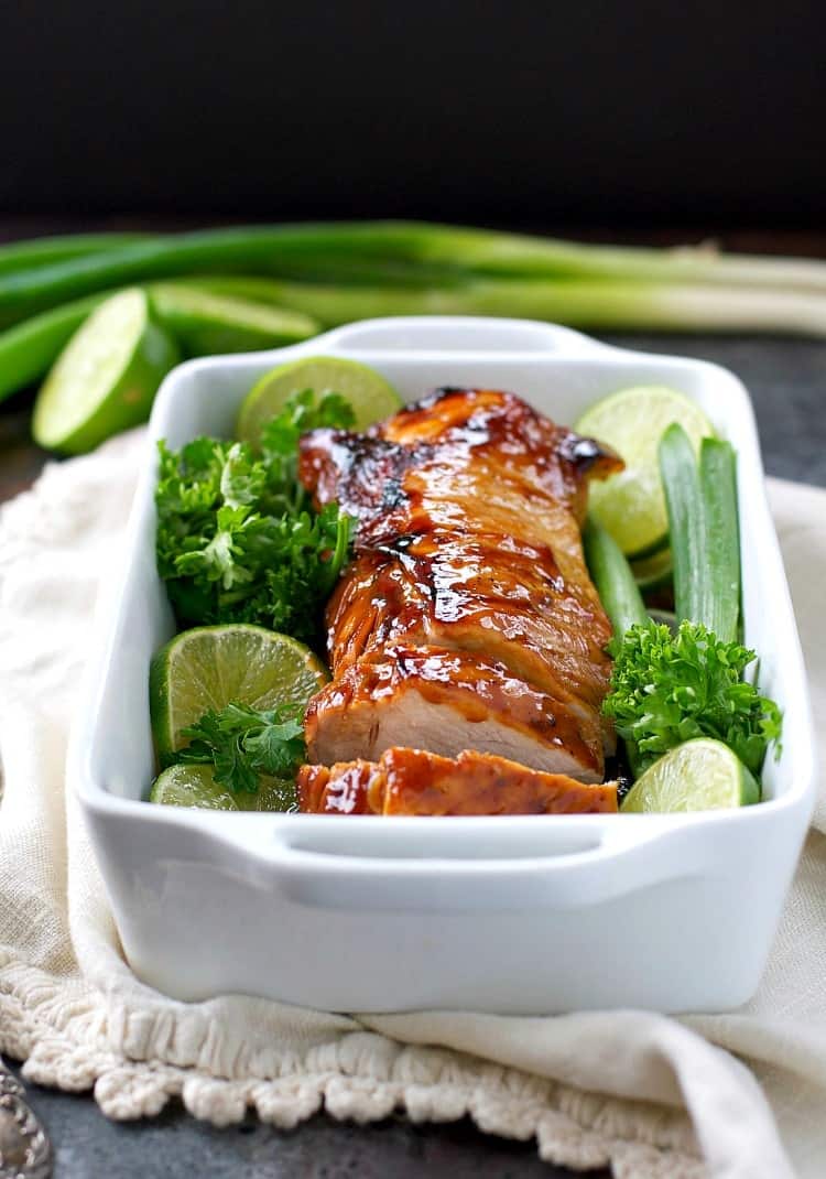 Just 10 minutes of prep for this Hoisin-Glazed Pork Loin! Easy Dinner Recipes | Dinner Ideas | Healthy Dinner Recipes | Pork Recipes
