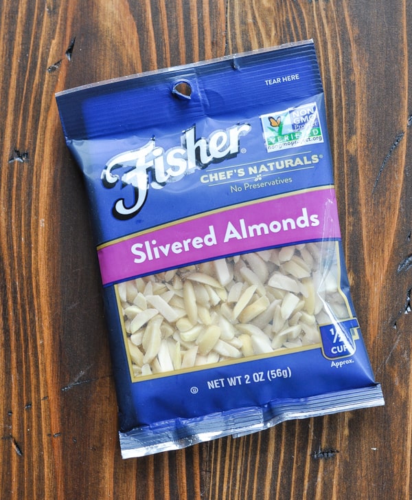 Package of slivered almonds