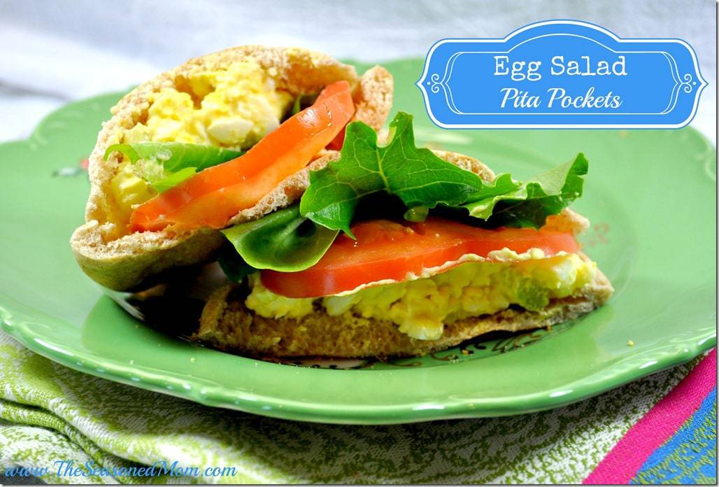Egg Salad Pita Pockets The Seasoned Mom