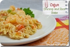 Cajun Shrimp and Rice Bake