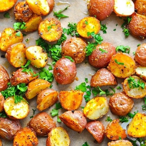 Crispy Seasoned Oven Roasted Potatoes - The Seasoned Mom