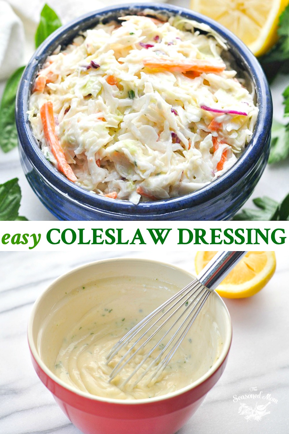 Easy Coleslaw Dressing The Seasoned Mom