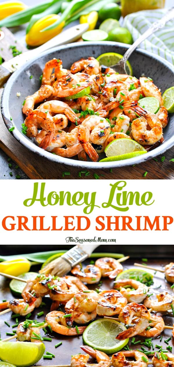Grilled Honey Lime Shrimp - The Seasoned Mom