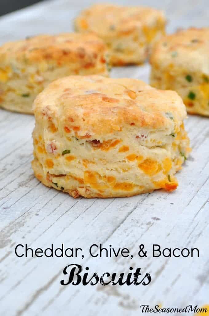 Cheddar Chive and Bacon Biscuits