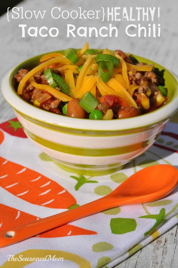 Slow Cooker Healthy Taco Ranch Chili