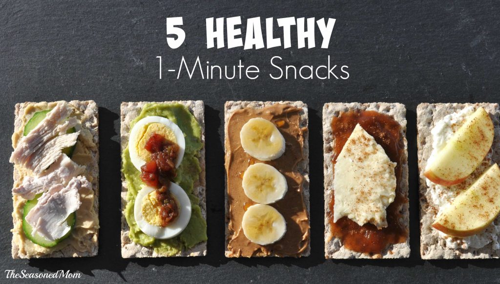 5 Healthy 1 Minute Snacks Horizontal