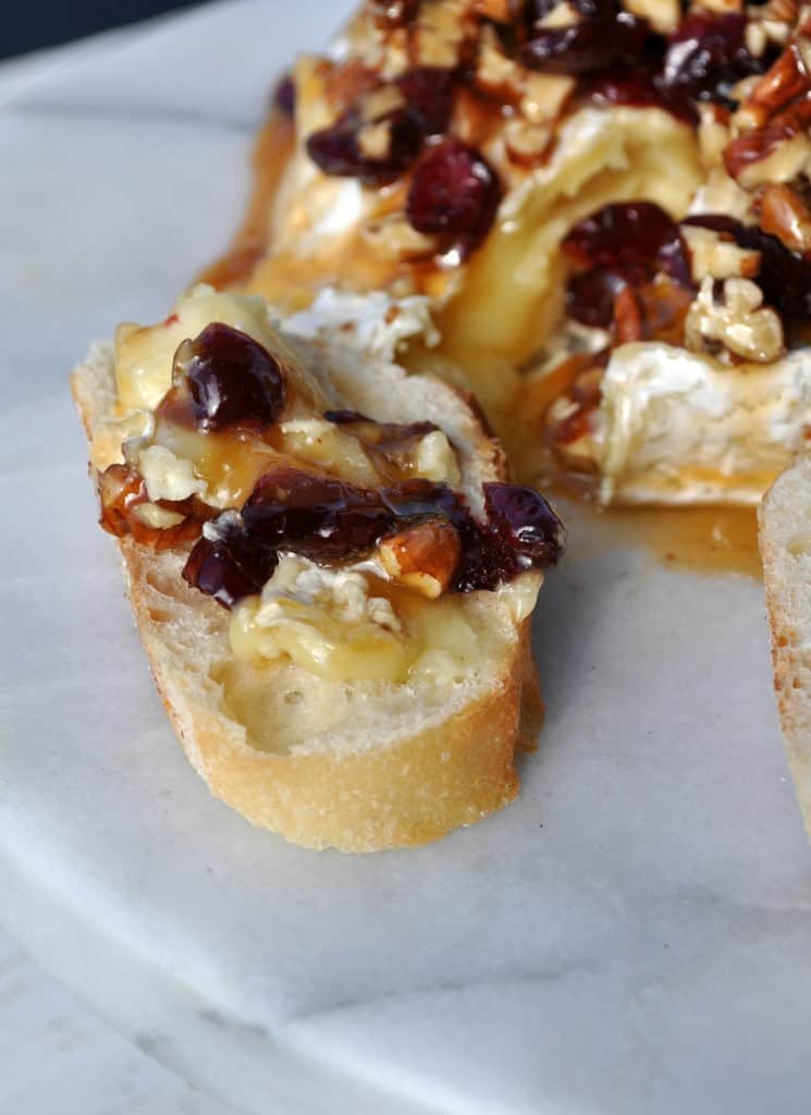 Caramel Nut and Cranberry Brie 4