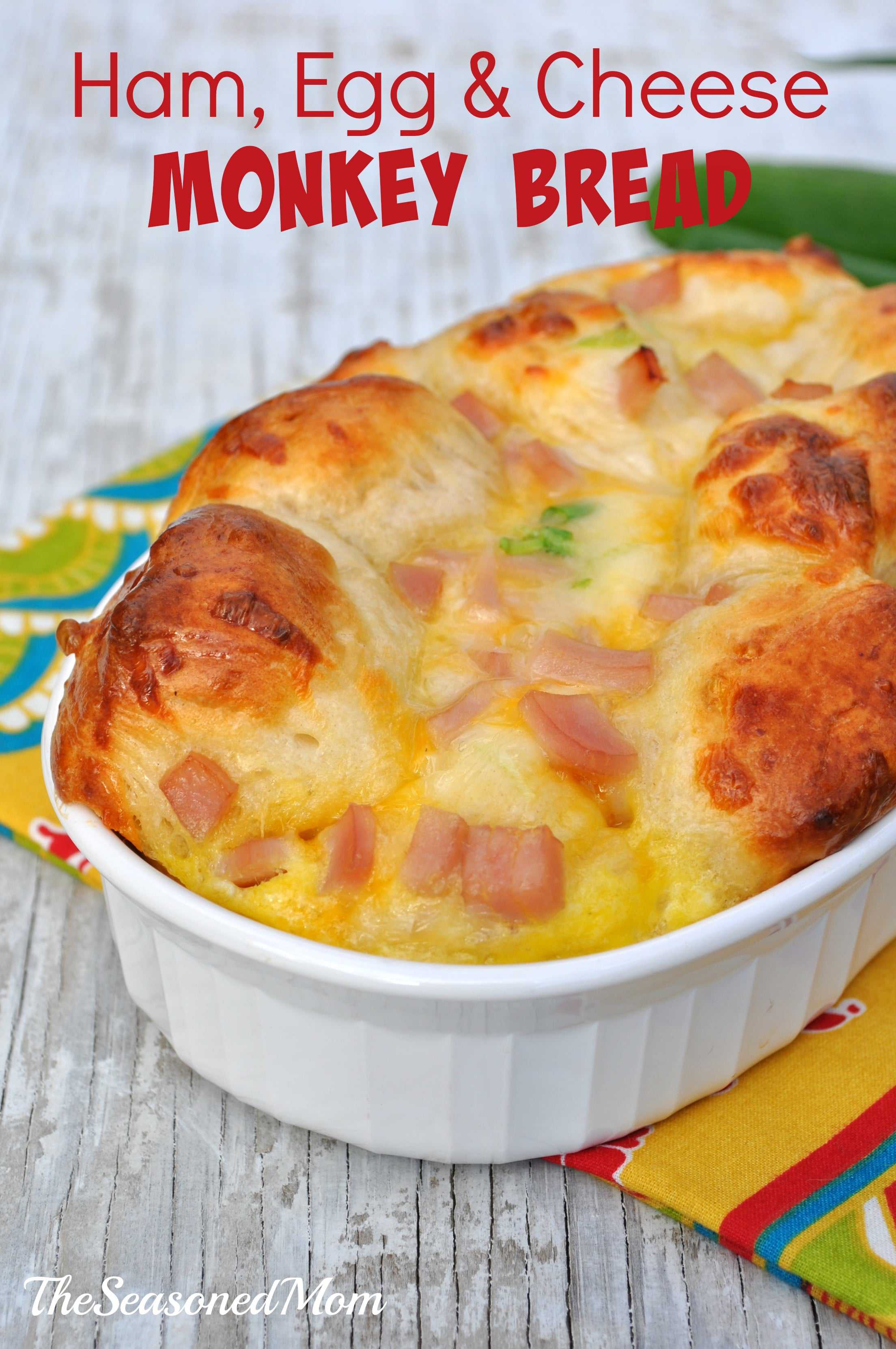 Ham Egg and Cheese Monkey Bread
