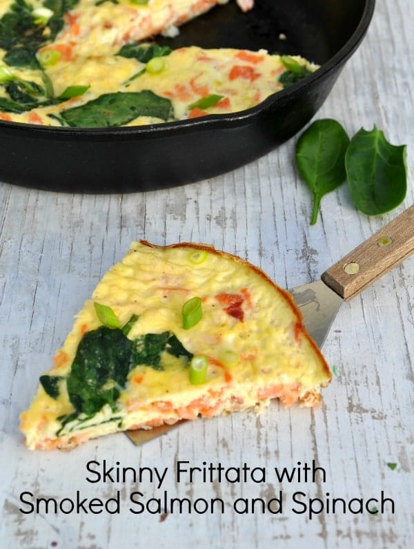 Skinny Frittata with Smoked Salmon and Spinach 4