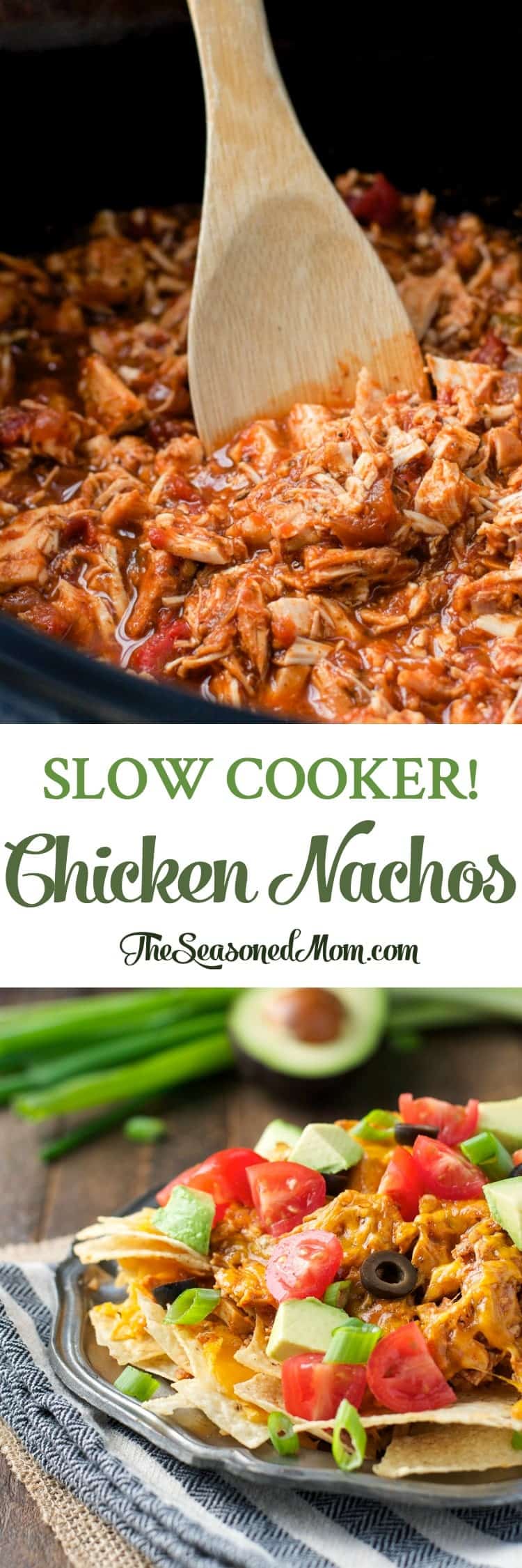 Slow Cooker Chicken Nachos - The Seasoned Mom