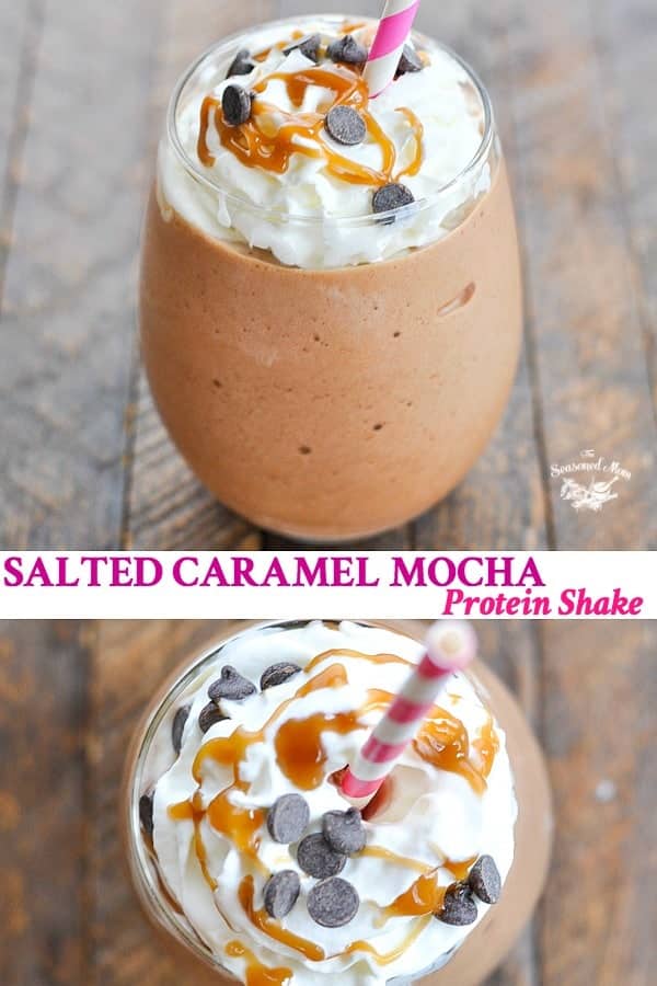 Salted Caramel Mocha Protein Shake The Seasoned Mom