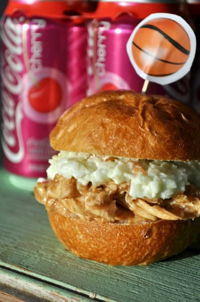 Slow Cooker Cherry Cola Barbecue Chicken Sliders 5