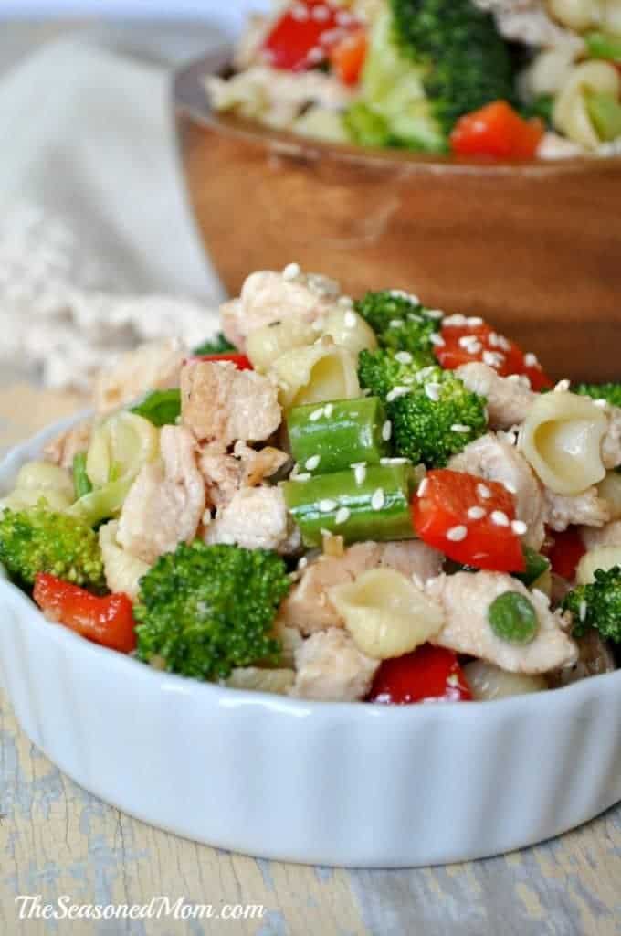 Sesame Chicken Pasta Salad The Seasoned Mom