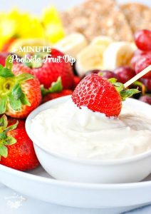 An easy and healthy fruit dip snack for kids!