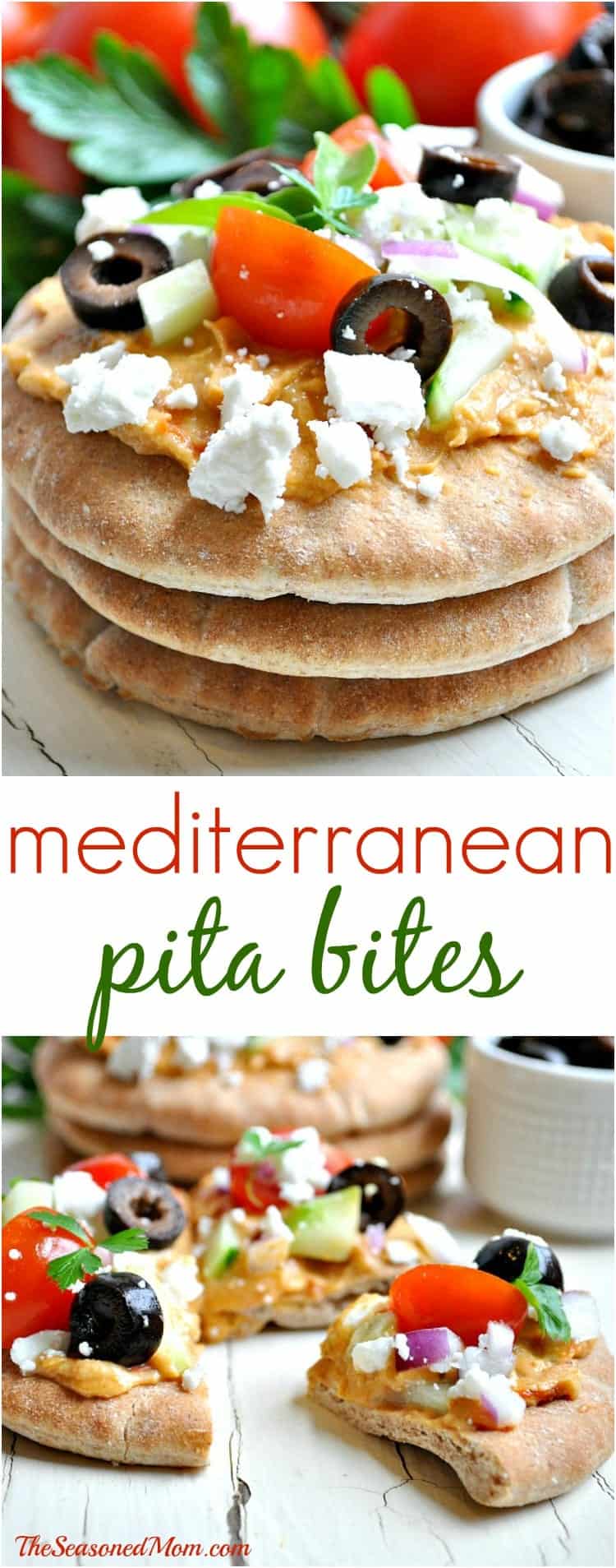 Greek Pita Bread Bites The Seasoned Mom