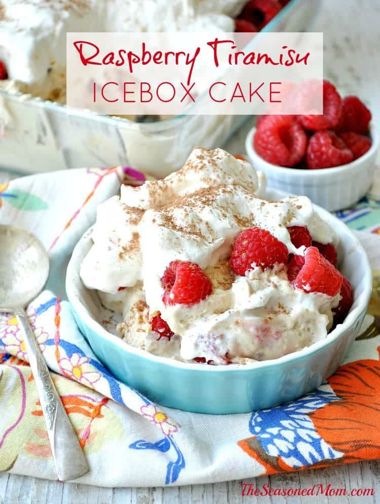Raspberry Tiramisu Icebox Cake TEXT
