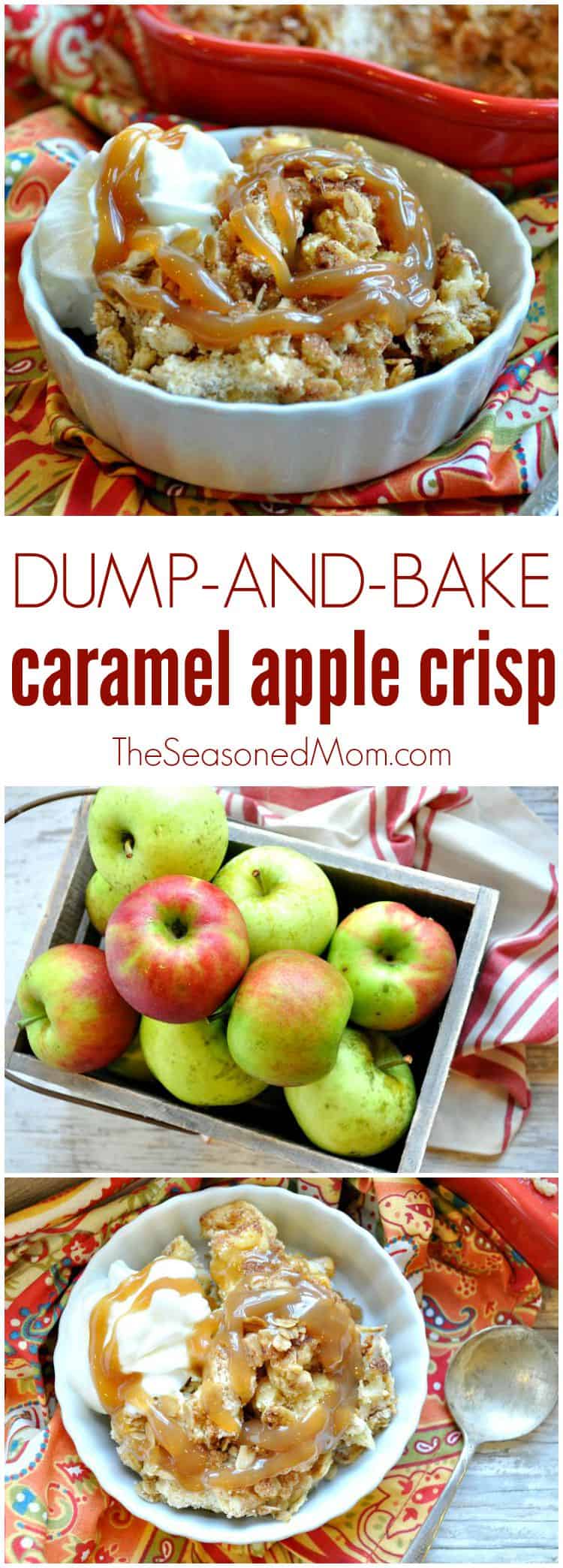 Dump and Bake Caramel Apple Crisp