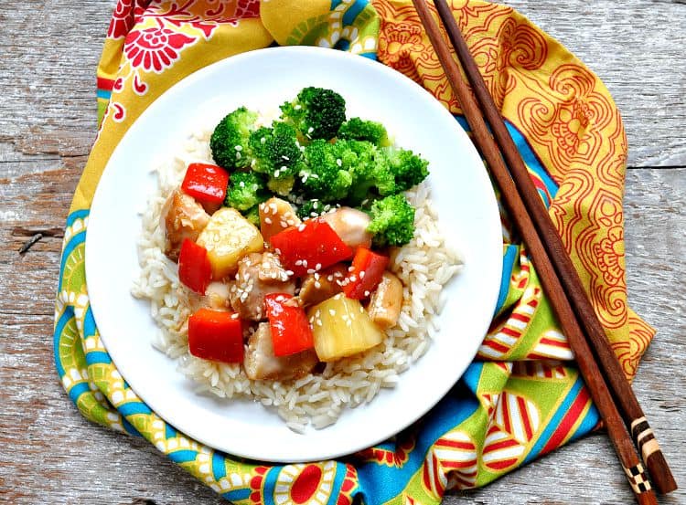 Slow Cooker Sweet and Sour Chicken 4