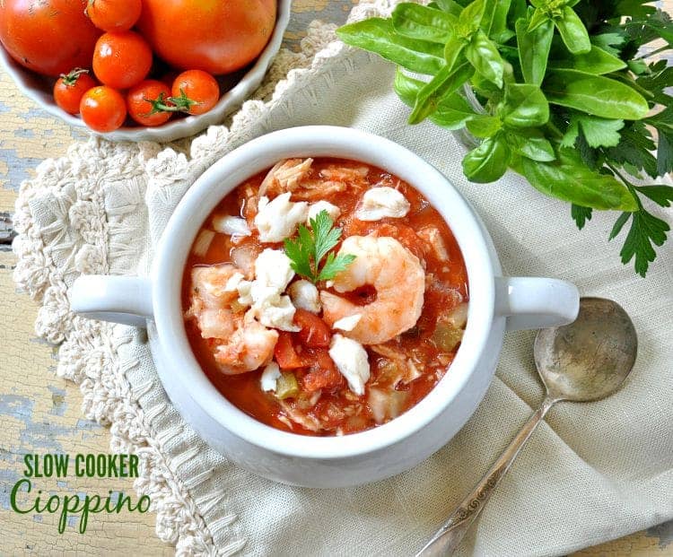 Slow Cooker Seafood Cioppino The Seasoned Mom