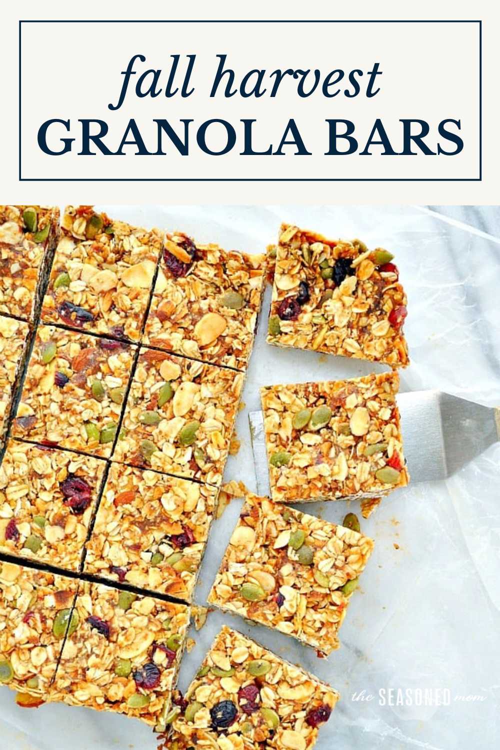 Fall Harvest Healthy Granola Bars - The Seasoned Mom