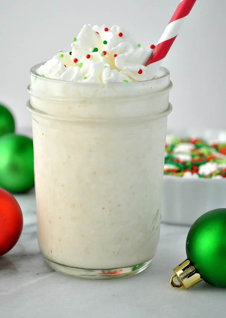 Frosted Sugar Cookie Protein Shake The Seasoned Mom