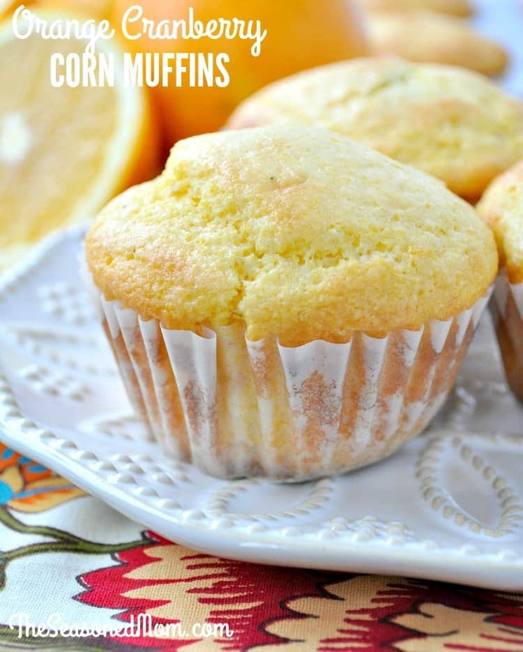 Orange Cranberry Corn Muffins The Seasoned Mom
