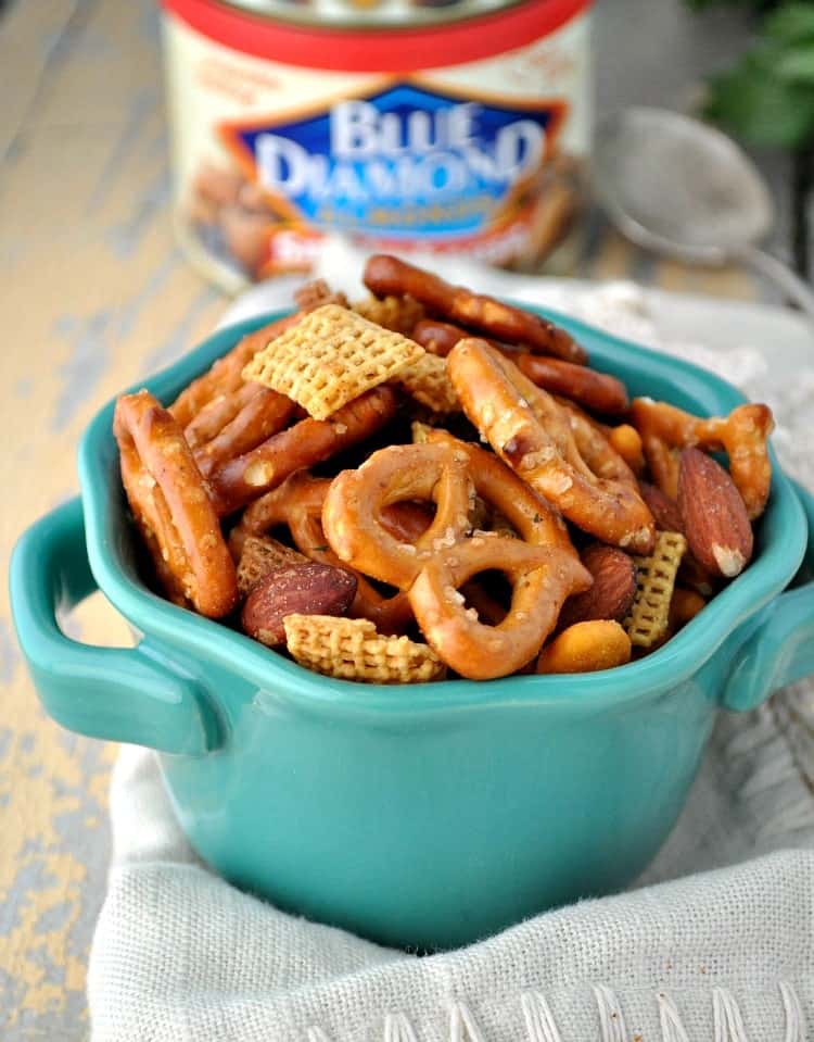 Slow Cooker Mesquite Smokehouse Snack Mix The Seasoned Mom