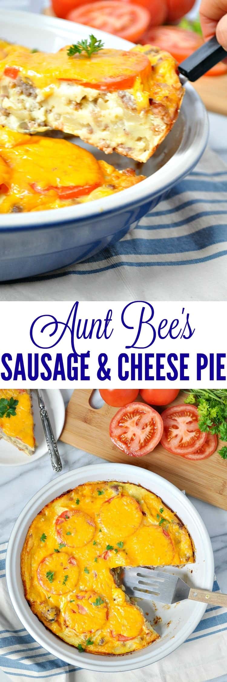 Aunt Bee's Sausage and Cheese Pie The Seasoned Mom