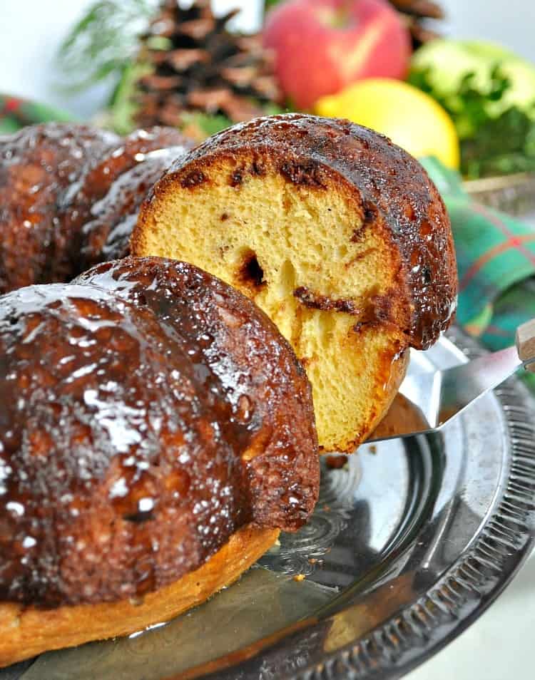 Chocolate Chunk Rum Cake is a delicious and EASY holiday dessert!
