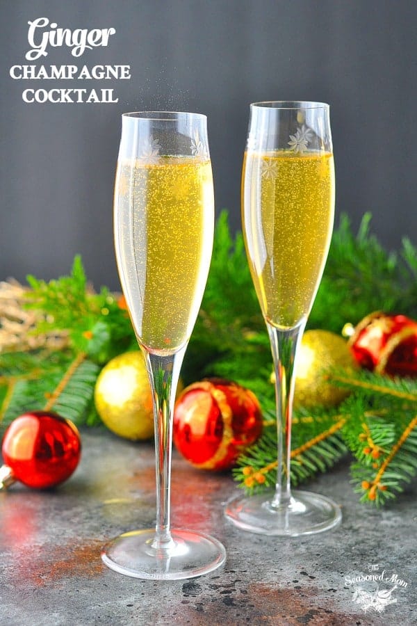 Ginger Champagne Cocktail The Seasoned Mom