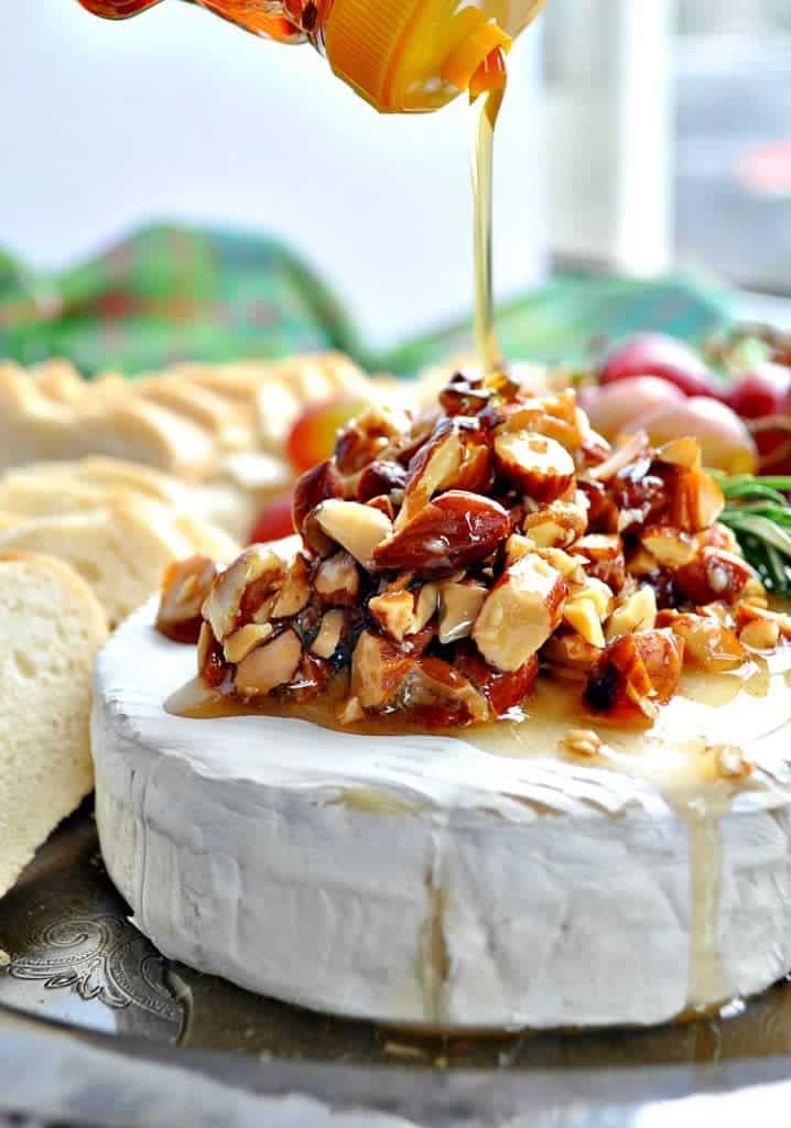 Honey Almond Baked Brie Recipe The Seasoned Mom