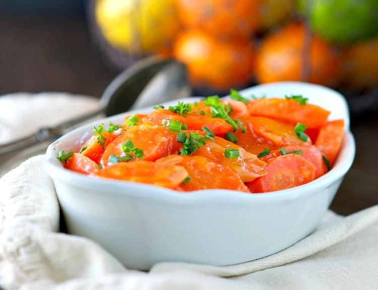 Orange Glazed Carrots are a healthy, clean eating side dish that your kids will actually eat! Plus, they're ready in just 15 minutes!