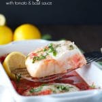 Simple healthy and easy baked fish is great with cod or halibut!
