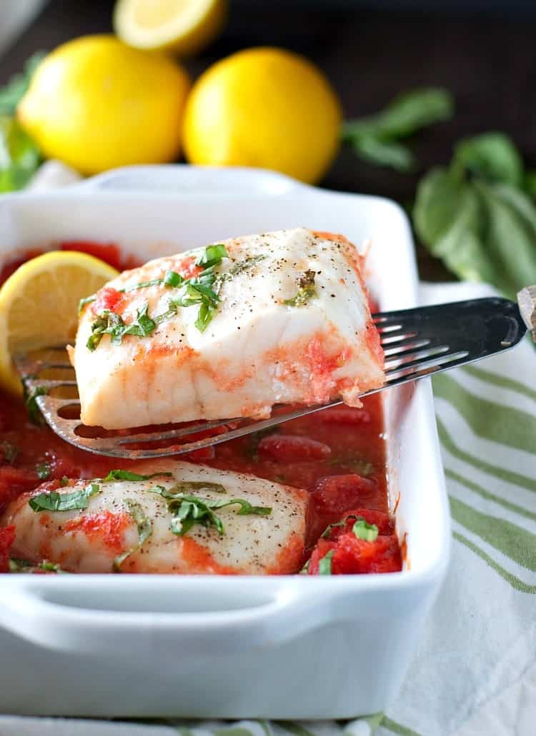 An easy and healthy dinner is ready in minutes with this baked fish!