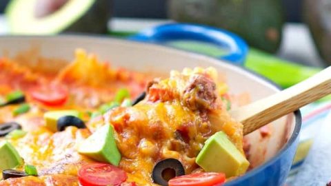 Skinny Mexican Skillet Lasagna The Seasoned Mom