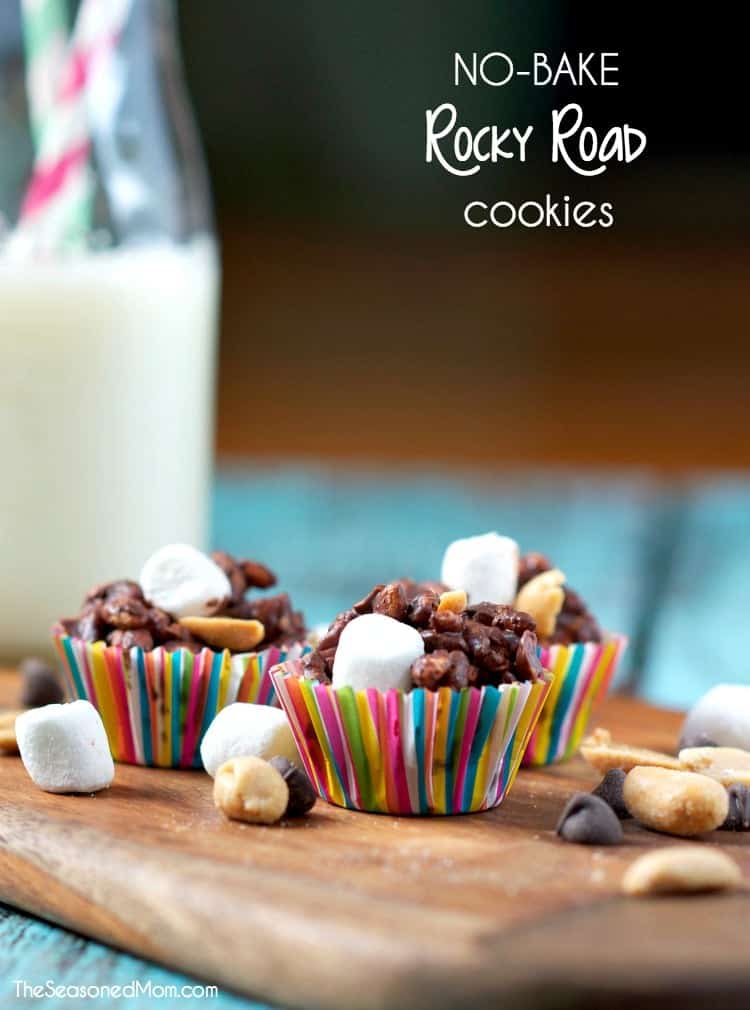 No Bake Rocky Road Cookies TEXT