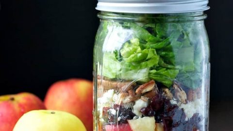 Apple Harvest Mason Jar Salads The Seasoned Mom