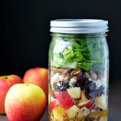 Apple Harvest Mason Jar Salads The Seasoned Mom