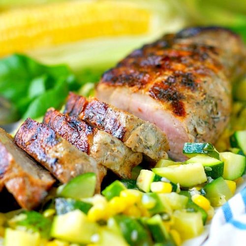Boneless Pork Tenderloin with Zucchini and Corn The Seasoned Mom