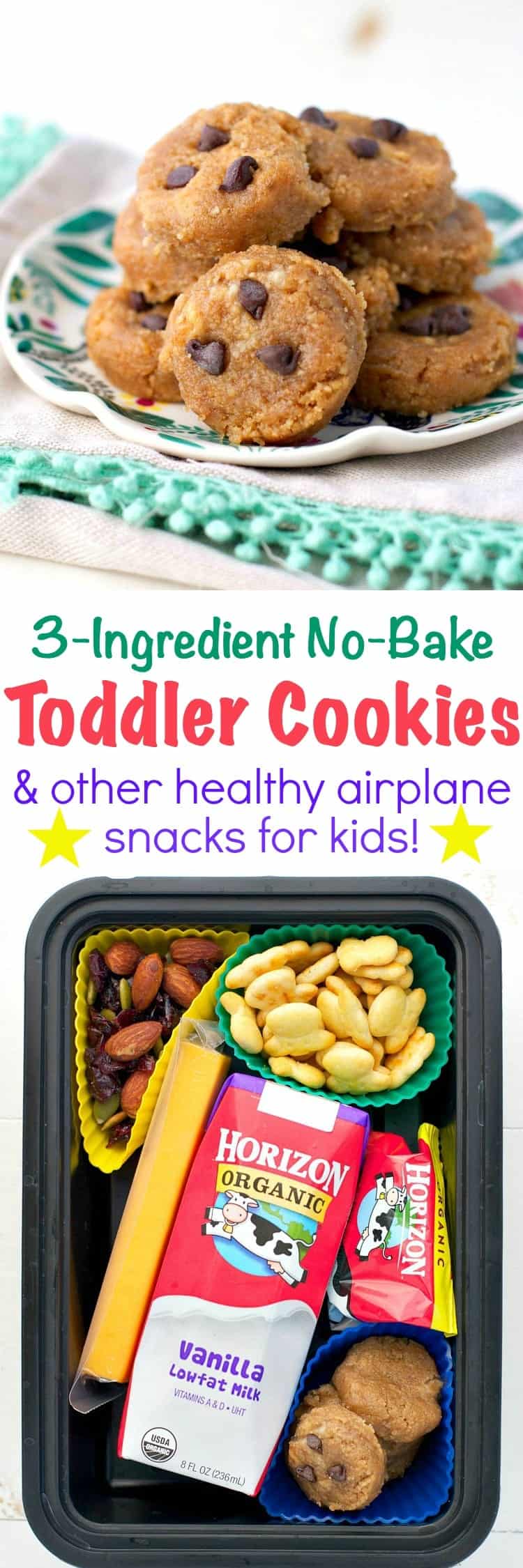 3-Ingredient No Bake Toddler Cookies