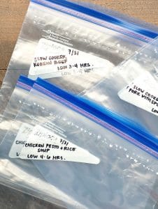 6 Healthy Slow Cooker Freezer Meals in 45 Minutes - The Seasoned Mom