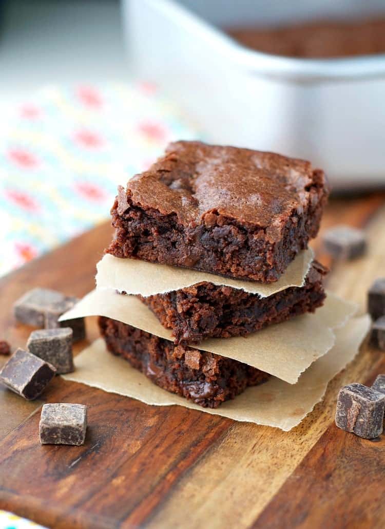 These Thin Mints® Brownies with Chocolate Chunks are a rich, chocolatey, and oh-so-decadent dessert! Best of all? They're made with a shortcut for quick and easy baking!
