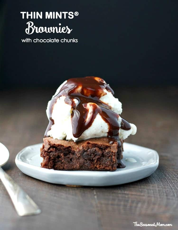 Thin Mints Brownies with Chocolate Chunks TEXT