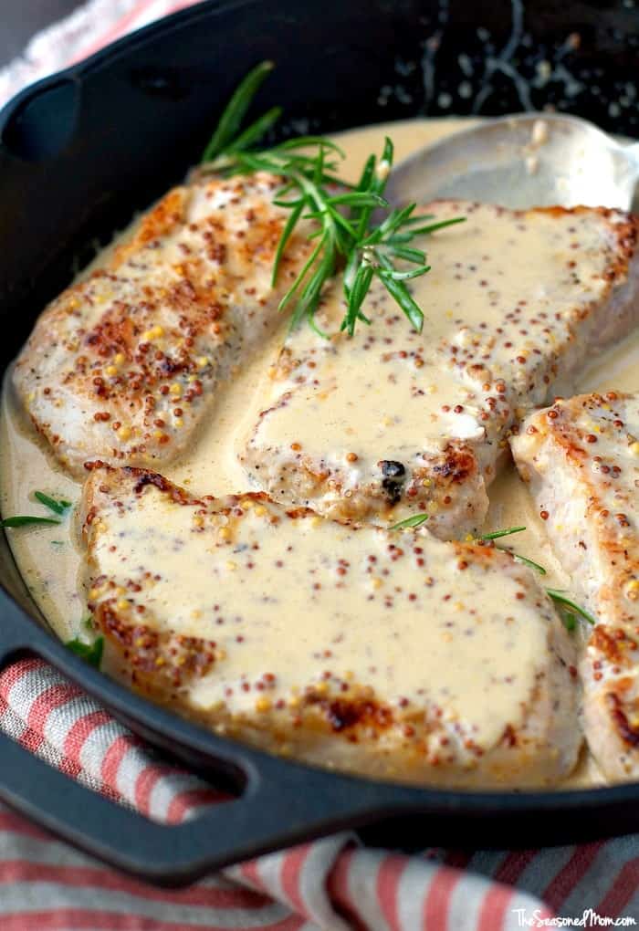 Cider Dijon Pork Chop Recipe The Seasoned Mom
