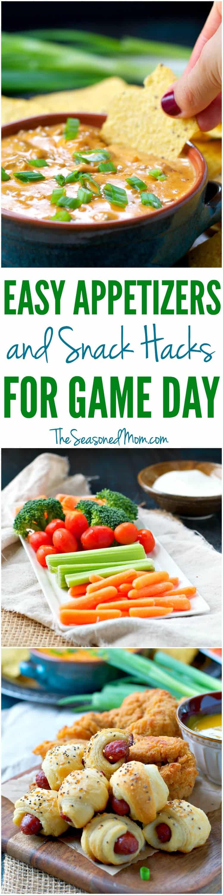 Wow the guests at your next party with these Easy Appetizers and Snack Hacks that are perfect for Game Day!